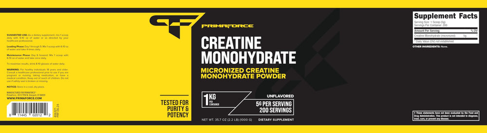 Micronized creatine powder texture in a scoop
