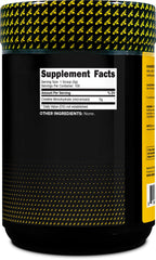 Nutrition facts label for Primaforce Creatine Monohydrate 500 g
