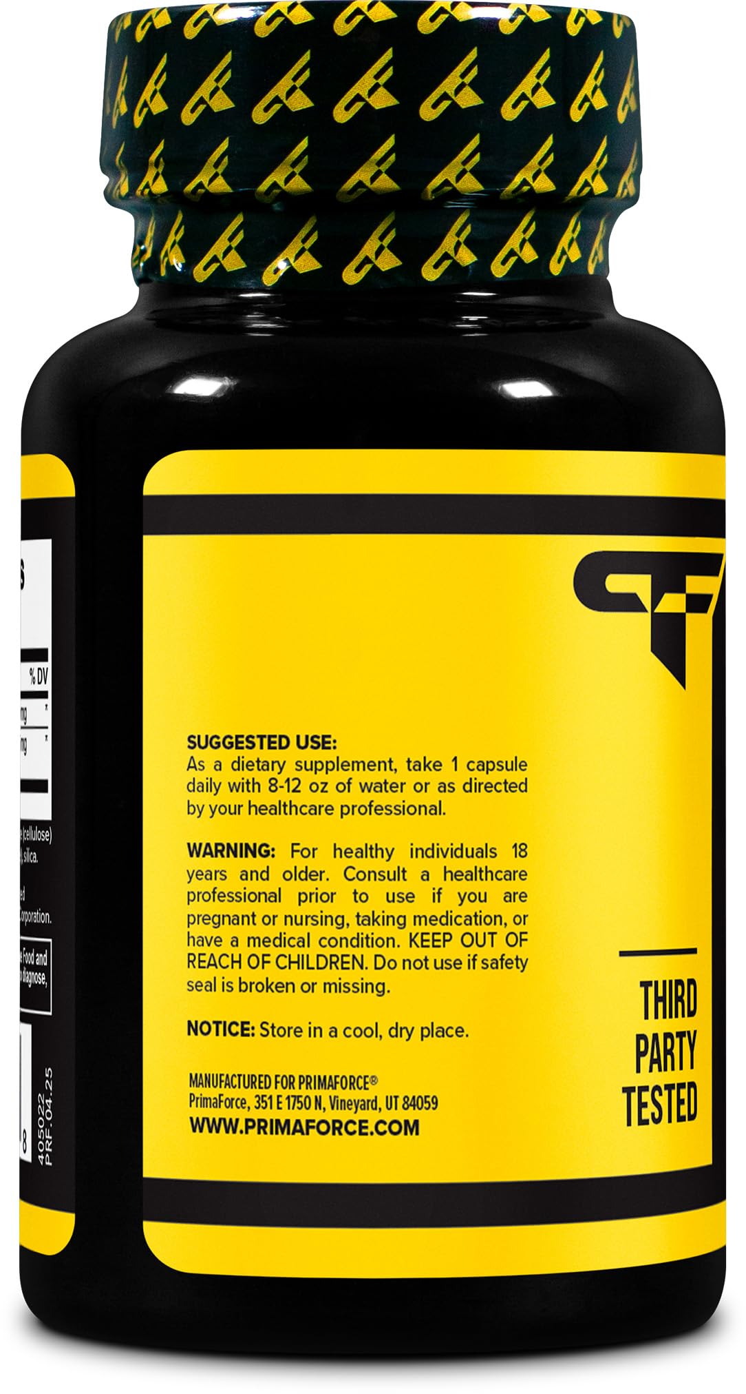 DIM supplement bottle showing 60 vegetarian capsules