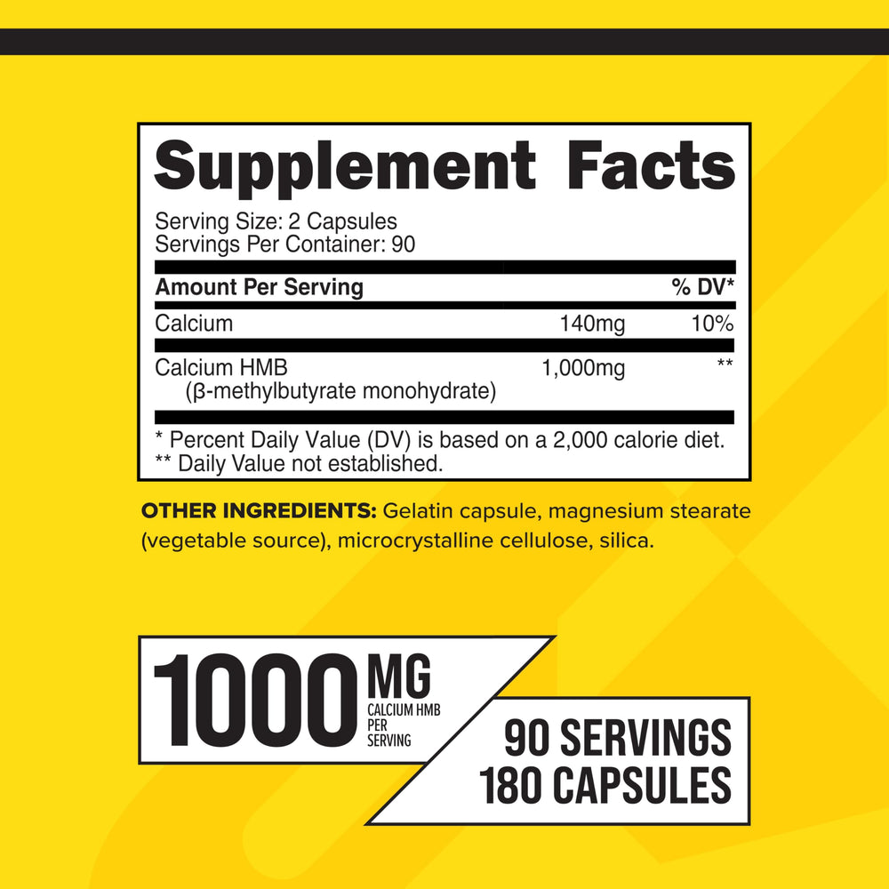 Close-up of Primaforce HMB 1000mg capsules