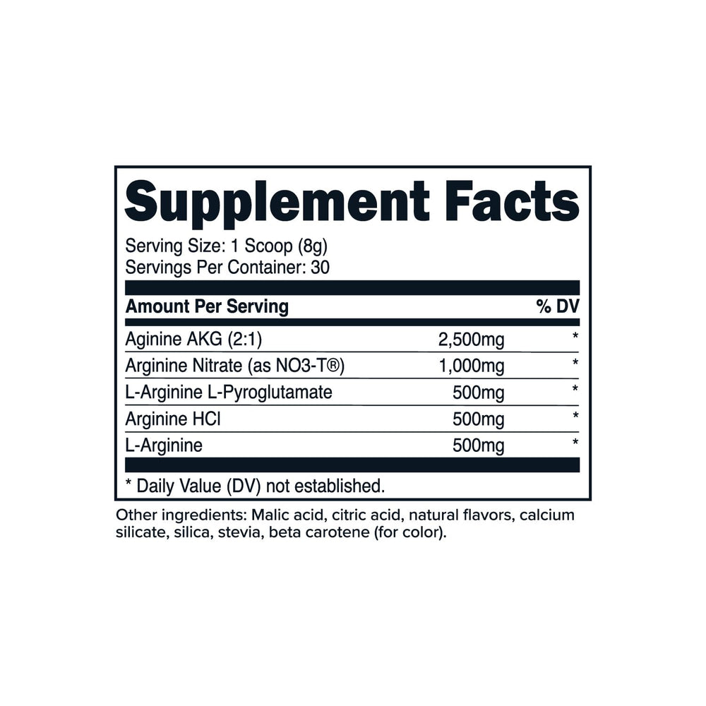PrimaForce L-Arginine Complex Powder Mixed Berry bottle with 30 servings