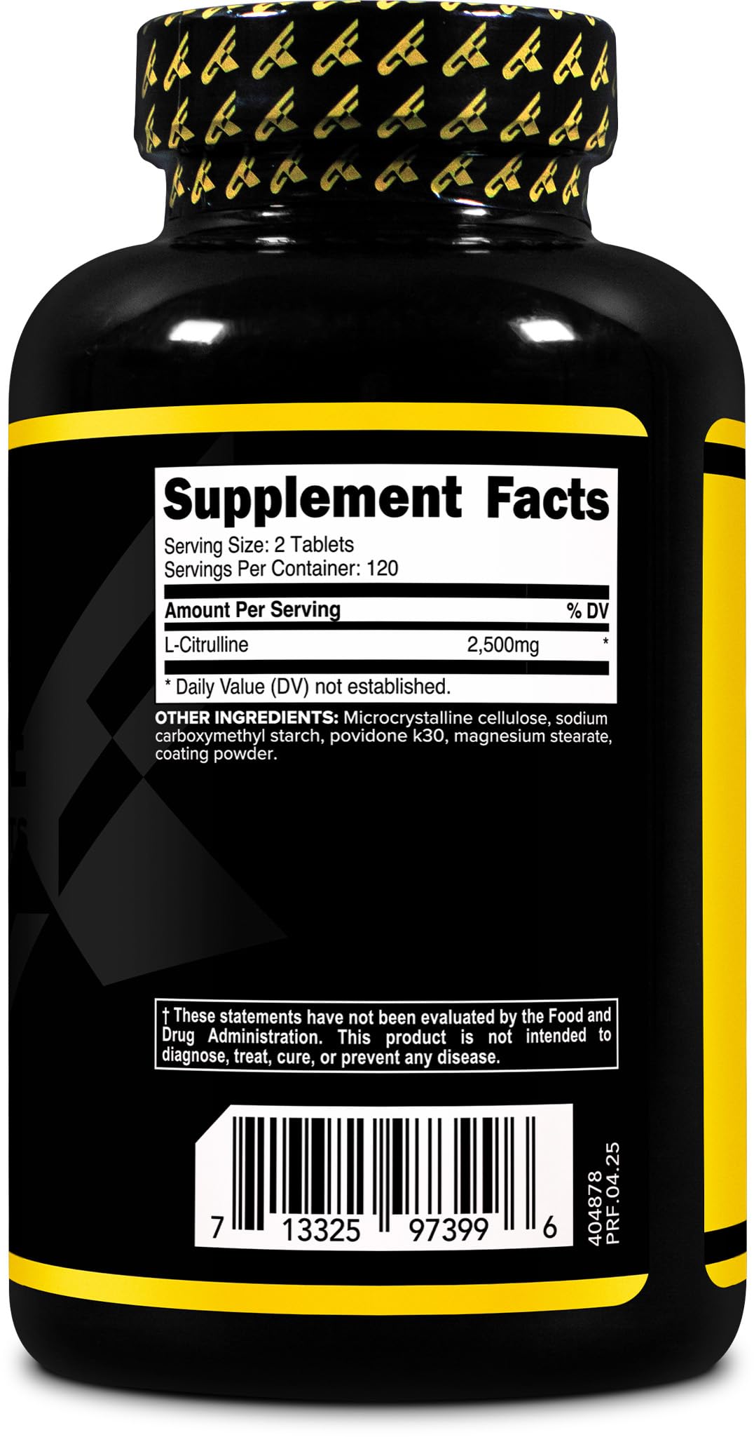 Retail packaging of Primaforce L-Citrulline 2500mg 240-tablets