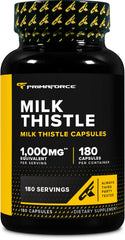 Primaforce Milk Thistle bottle with 180 capsules