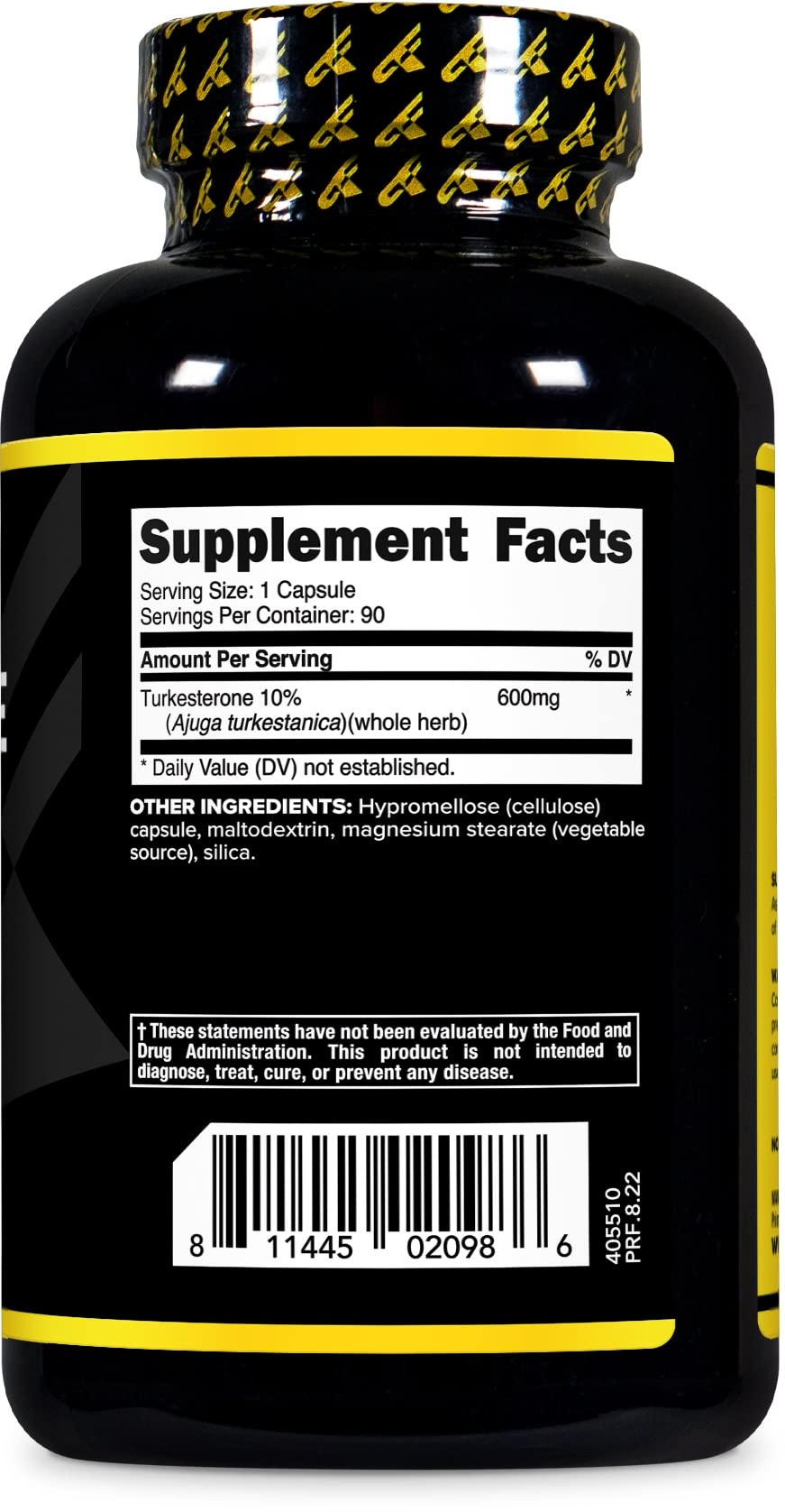 Laboratory testing seal image for Primaforce Turkesterone 600mg, 90 capsules