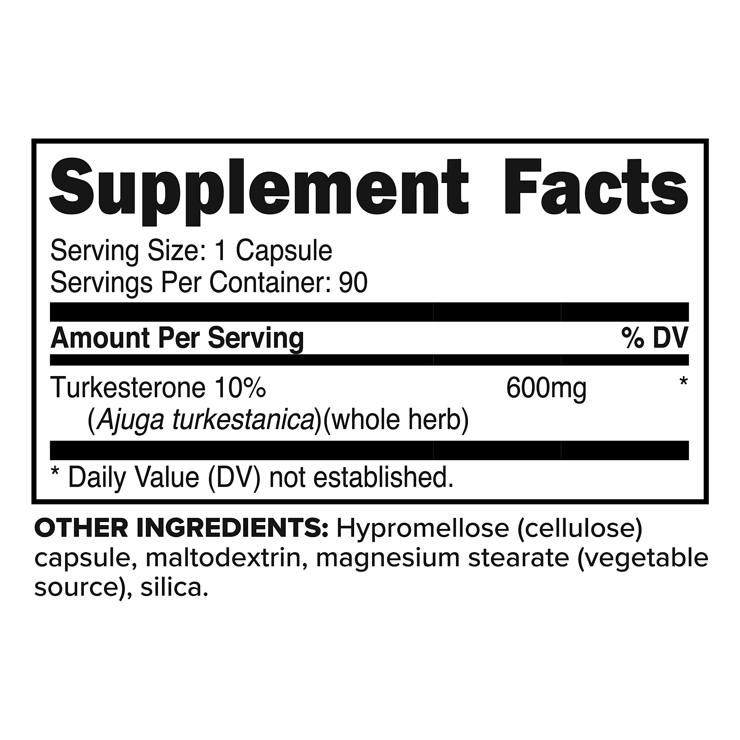 Product pack shot: Primaforce Turkesterone 600mg, 90 capsules