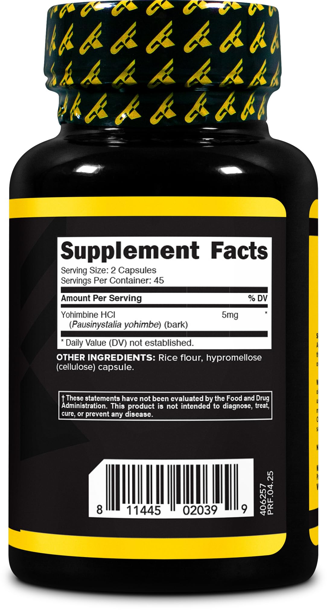 Primaforce Yohimbine HCl packaging