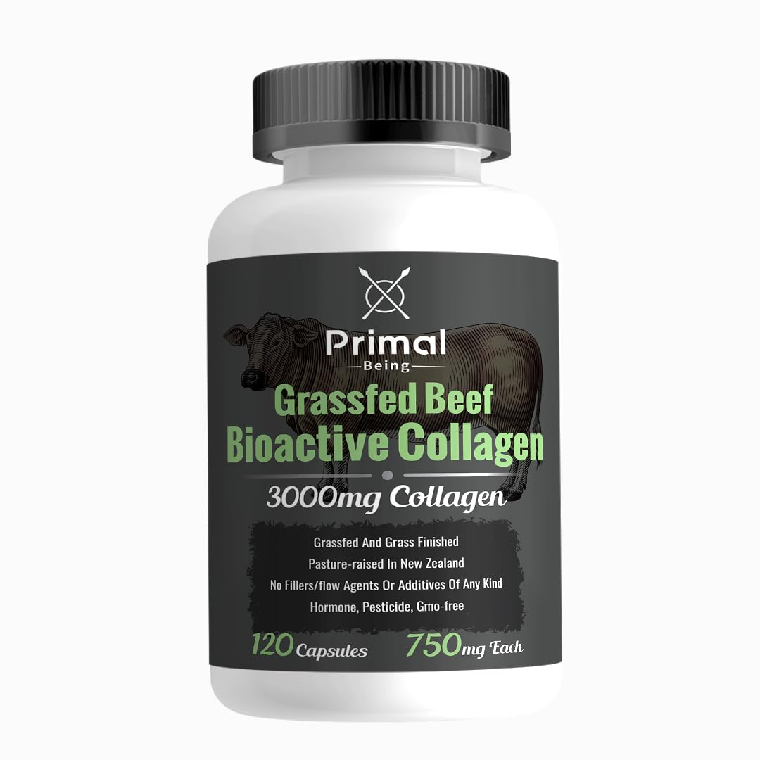 Primal Being Grass-Fed Beef Cartilage Collagen bottle front view