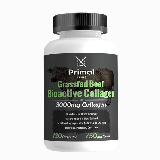 Primal Being Grass-Fed Beef Cartilage Collagen bottle front view