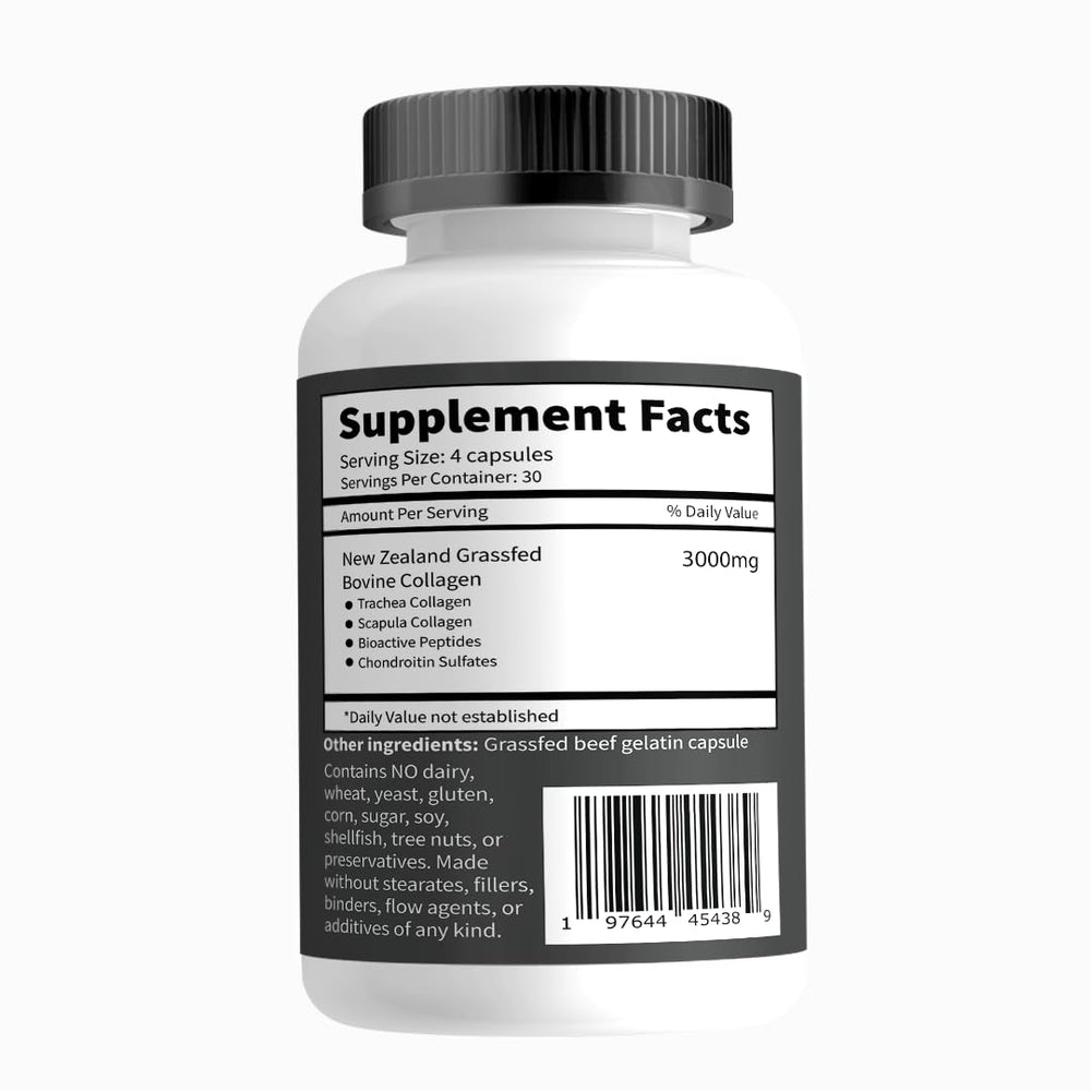 Close-up of Primal Being Cartilage Collagen capsules