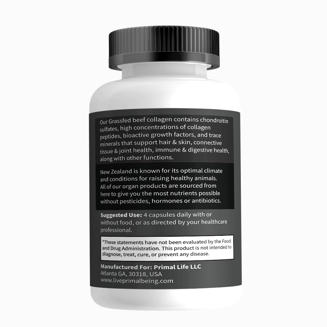 New Zealand sourced beef cartilage collagen ingredients label