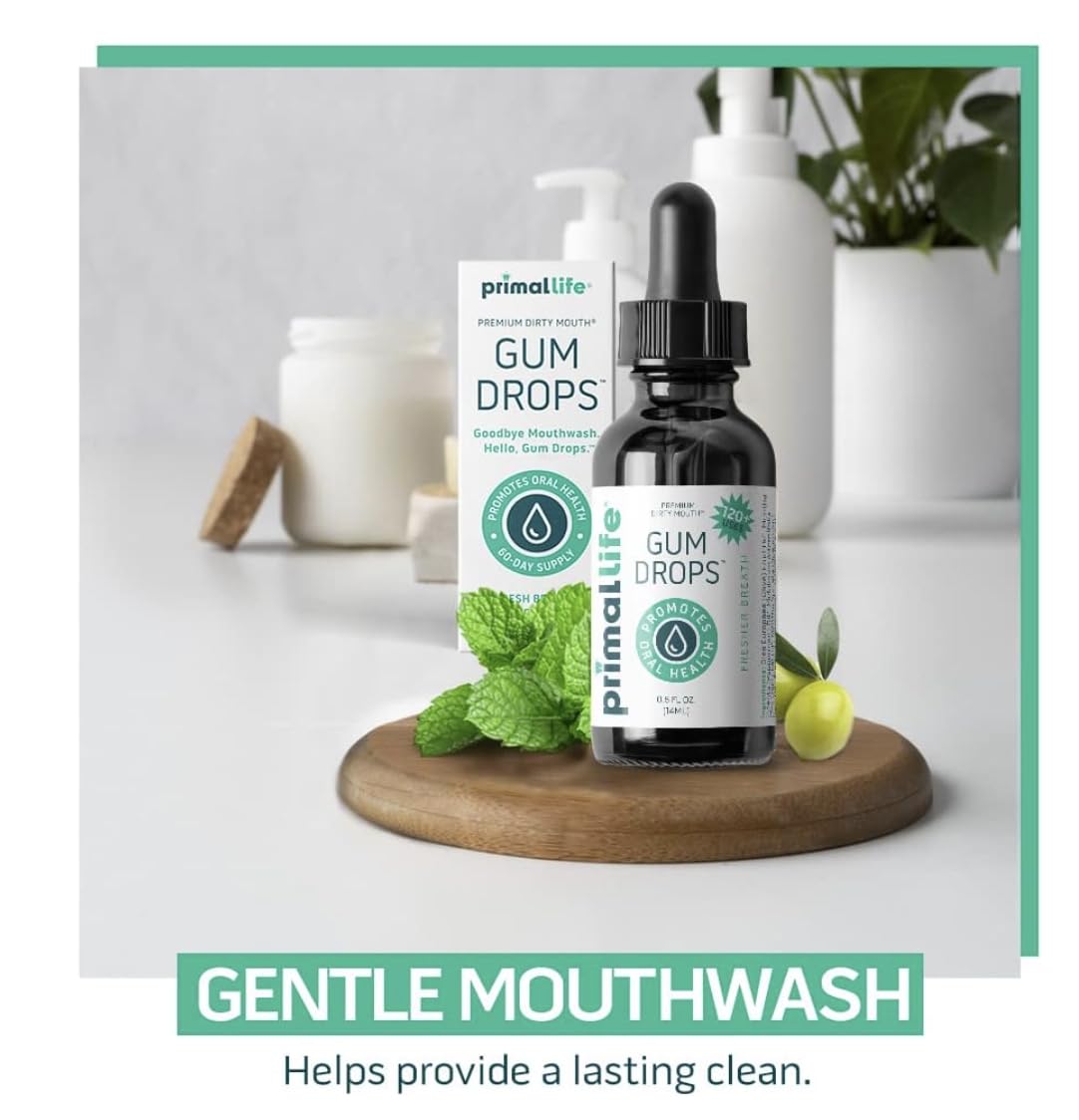 Gum Serum ingredients: Tea Tree, Peppermint, Spearmint