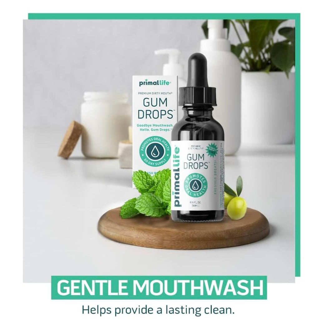 Gum Serum ingredients: Tea Tree, Peppermint, Spearmint