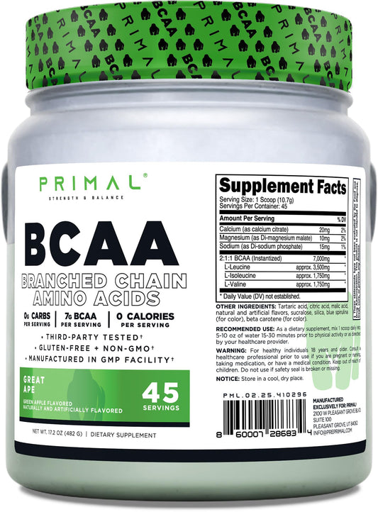 Primal Great Ape front packaging showing label and servings, clear quality