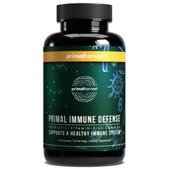 Primal Harvest Immune Defense 10-in-1 bottle on white background
