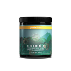 Primal Harvest Keto Collagen Powder with MCT Oil bottle, 10 oz, Unflavored