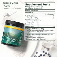 Scoop of Primal Harvest Keto Collagen Powder with measuring spoon