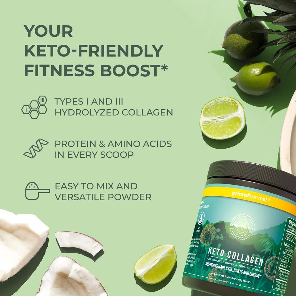 Keto Collagen powder dissolving in a beverage or shake