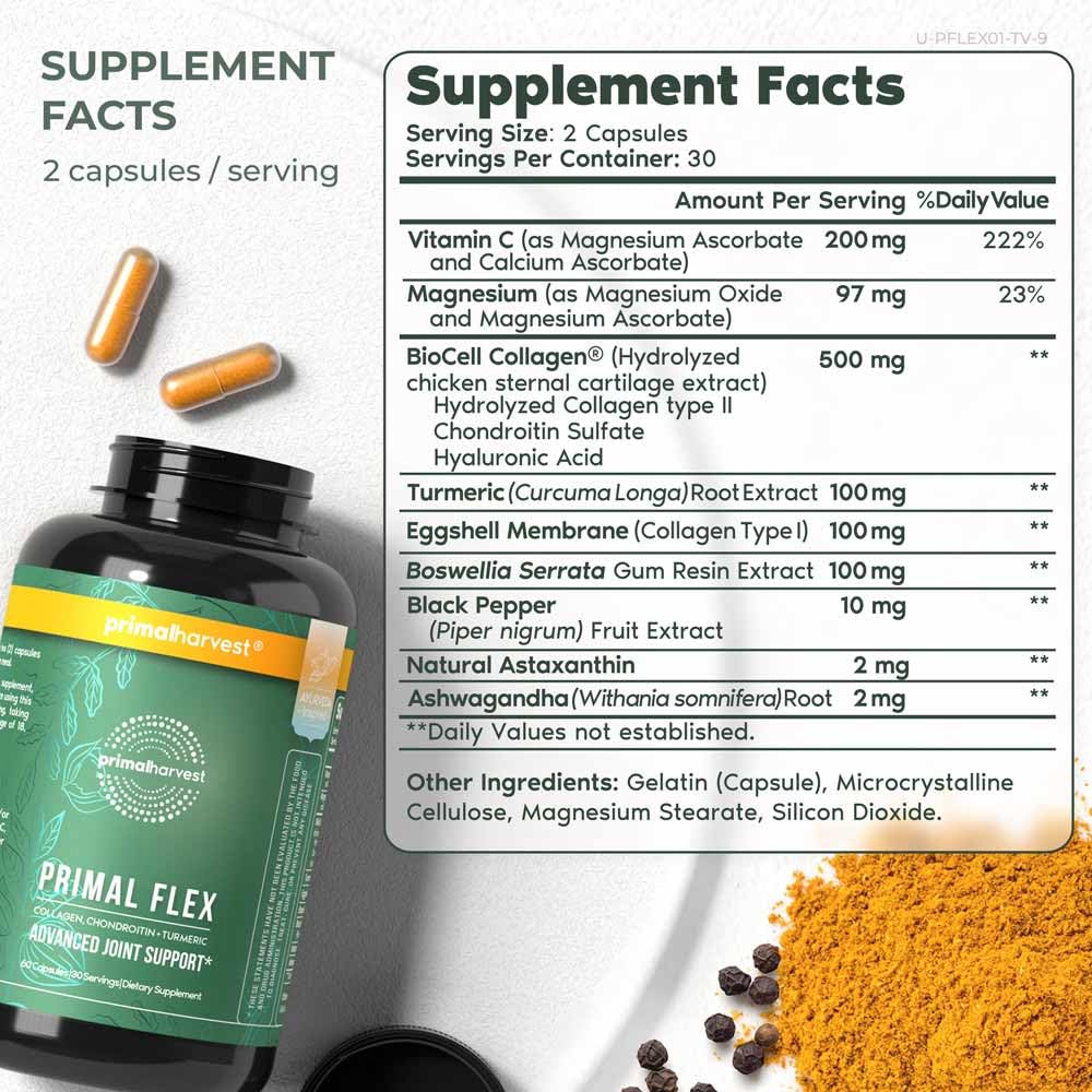 Illustration of turmeric root and boswellia for joint support