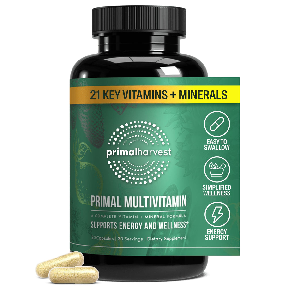 Primal Harvest Primal Multivitamin bottle on white background