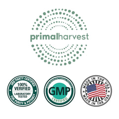 Primal Harvest Total Male+ made in USA stamp on packaging.