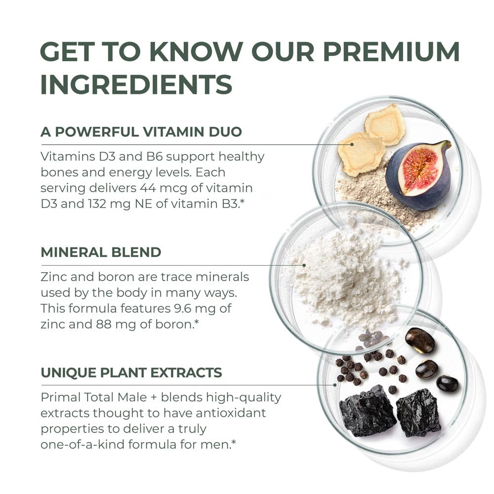 Antioxidant-rich extracts in Total Male+ Multivitamin