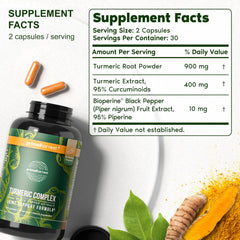 Back label showing supplement facts for Primal Harvest 2-Pack