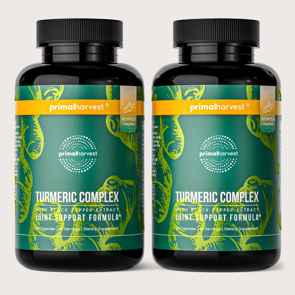 Front view of Primal Harvest Turmeric Complex 2-Pack