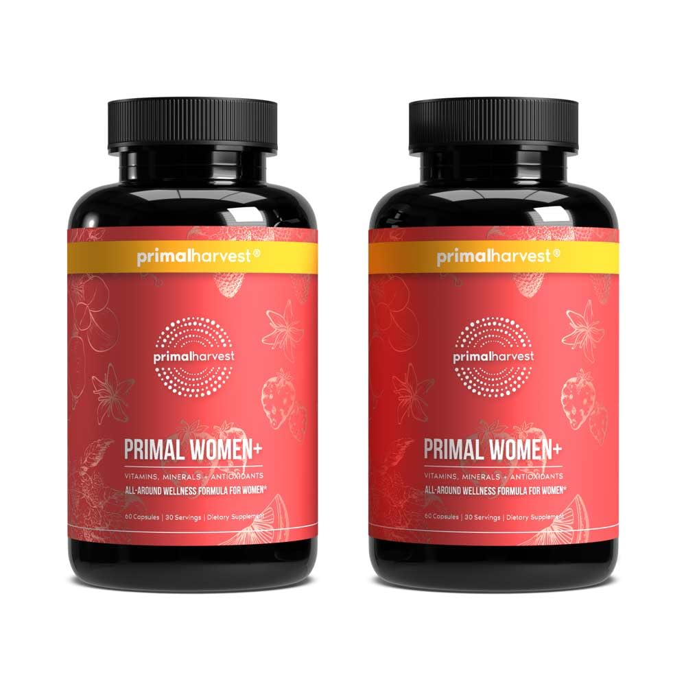 Primal Harvest Women's Multivitamin bottle for daily energy support