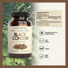 Primal Health Foods Black Cohosh 1000 mg bottle on white background