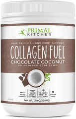 Primal Kitchen Collagen Peptide Drink Mix Chocolate Coconut 13.9 oz front view