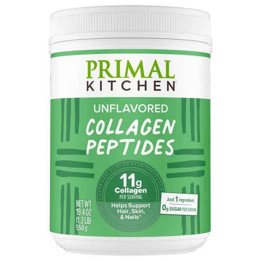 Primal Kitchen Collagen Peptides Unflavored Powder in 1.2 lb jar