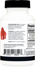 Gluten-free and non-GMO labeling on Primal Ashwagandha packaging