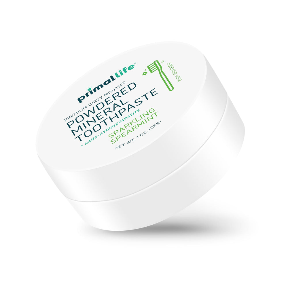 Brushing with Dirty Mouth Toothpowder for oral care