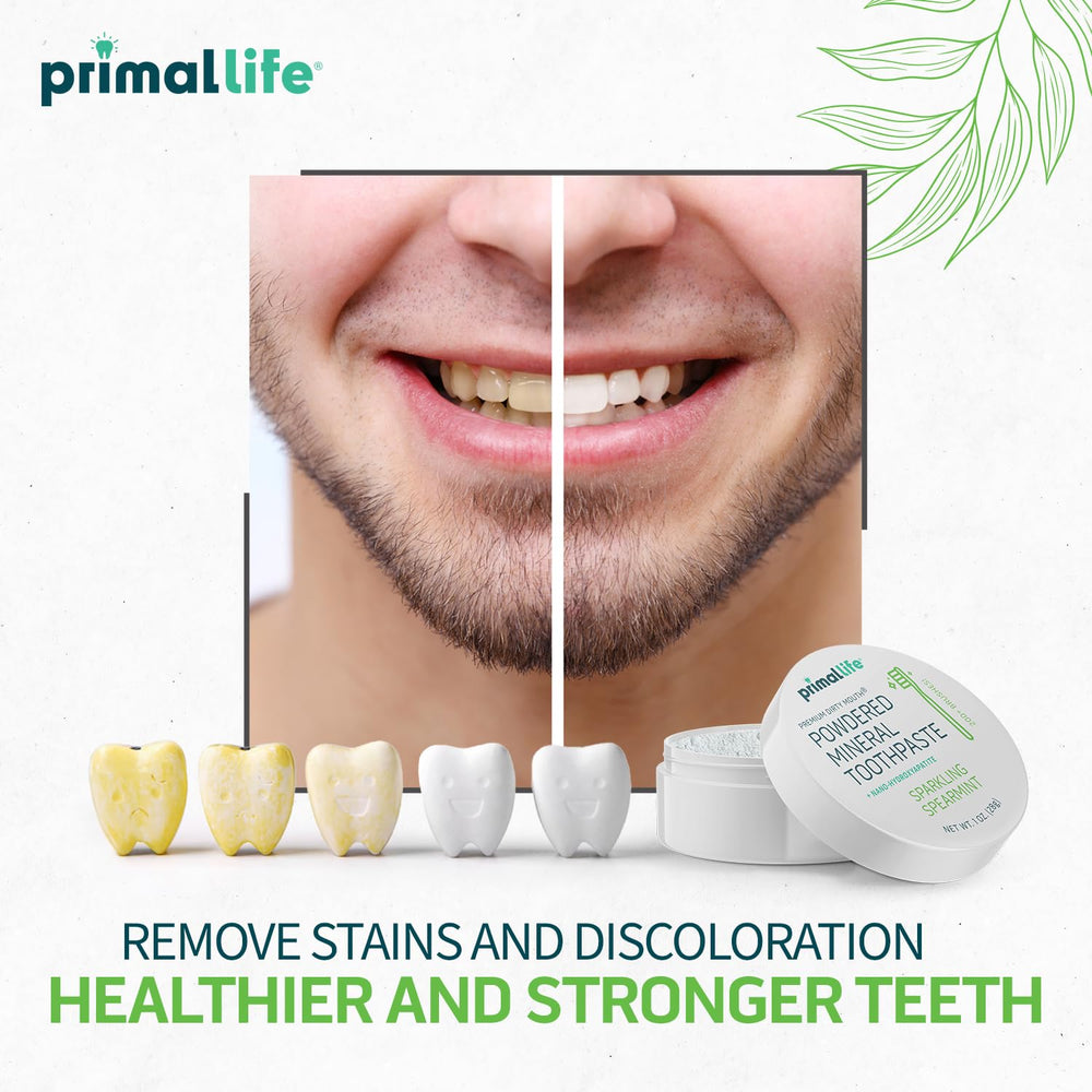 Product packaging for Primal Life Organics Dirty Mouth Toothpowder