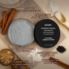 Packaging of Dirty Mouth Toothpowder by Primal Life Organics