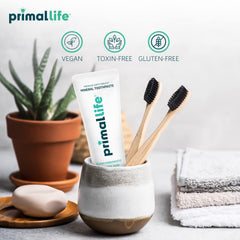 Colloidal silver and organic essential oils in the toothpaste
