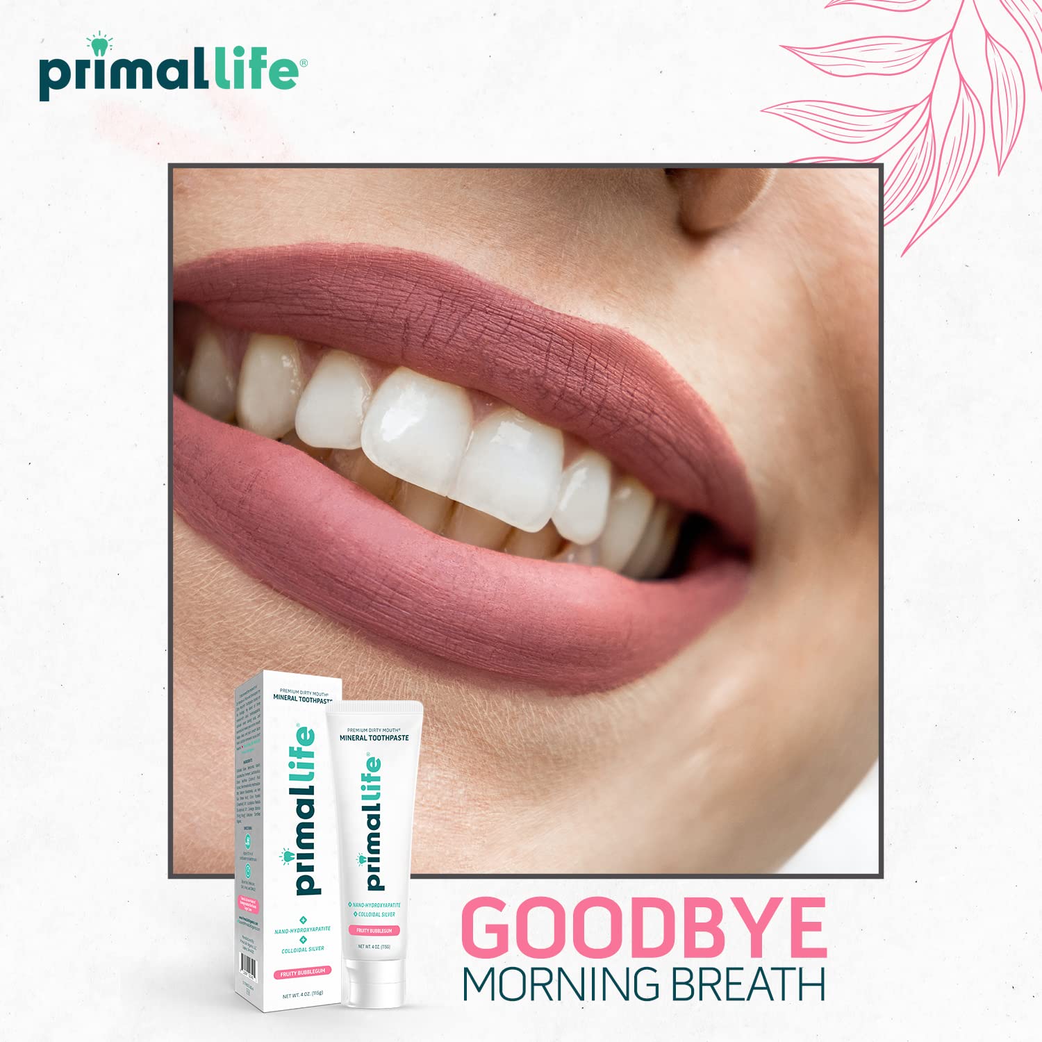 Highlight of ingredients: nano-hydroxyapatite, bentonite and clays