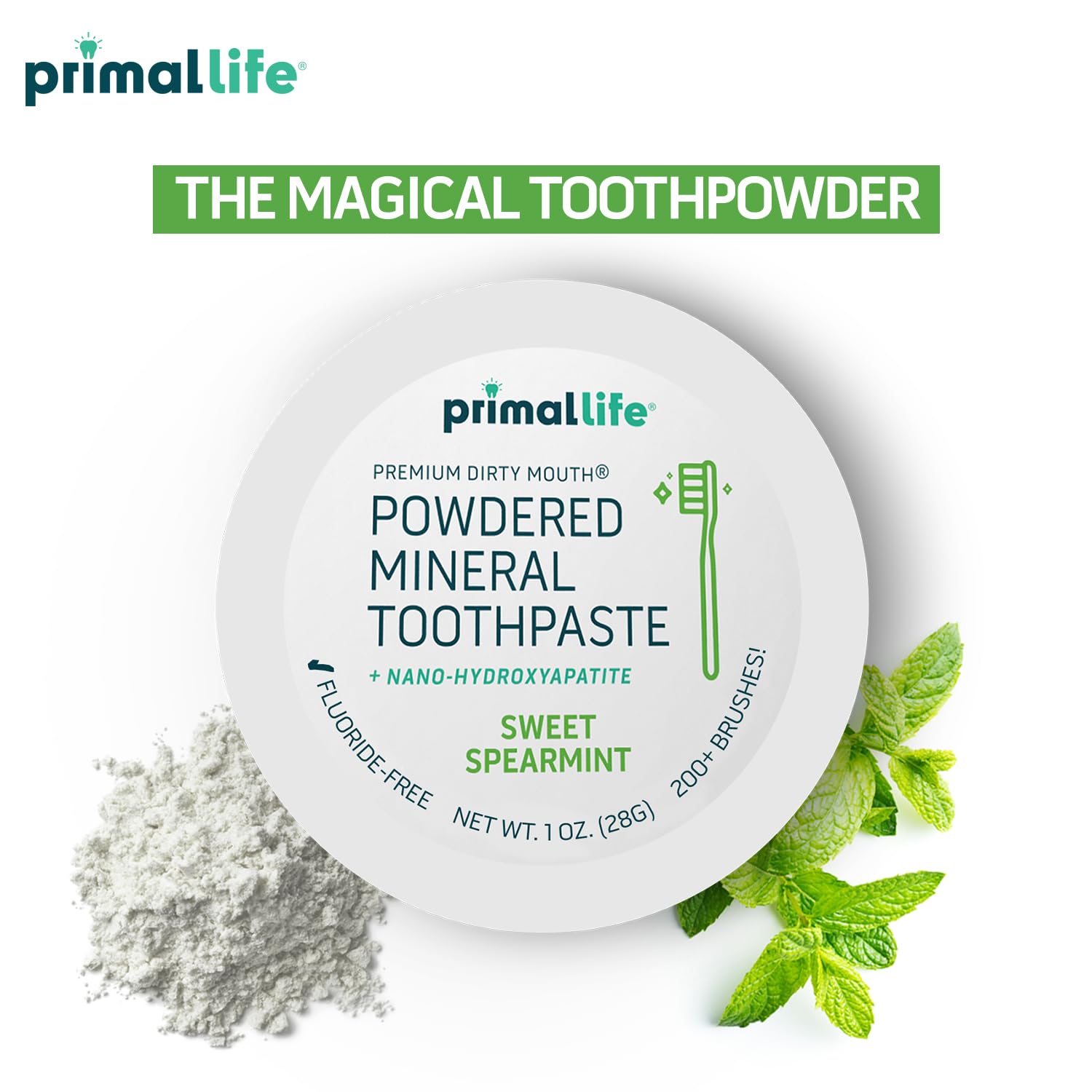 Ingredients: kaolin and bentonite clays in Primal Life Organics toothpowder