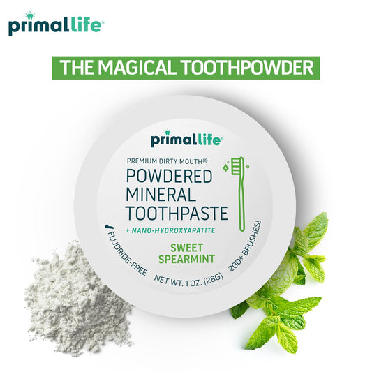 Ingredients: kaolin and bentonite clays in Primal Life Organics toothpowder