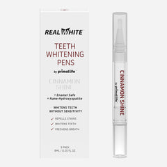 Primal Life Organics Real White Teeth Whitening Pens 3-pack front view