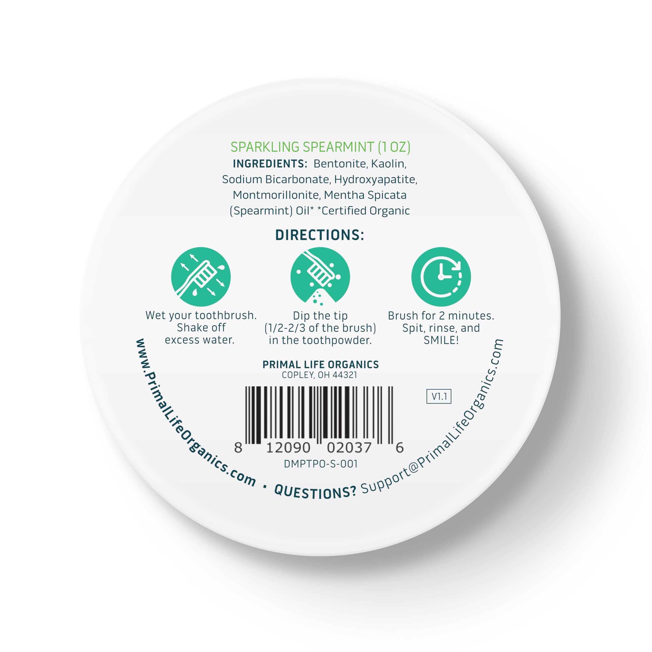 Ingredient highlights: organic, vegan, paleo
