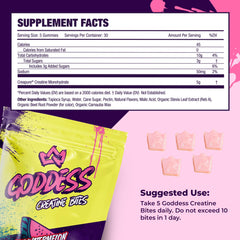 Non-GMO, low-sugar creatine gummies for women