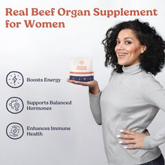 Primal Woman grass-fed liver label highlights quality and natural sourcing