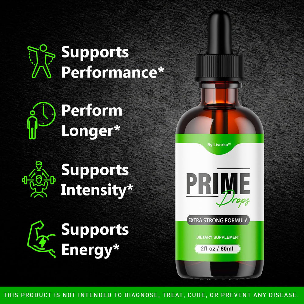 Prime Drops for Men dropper showing daily dosage