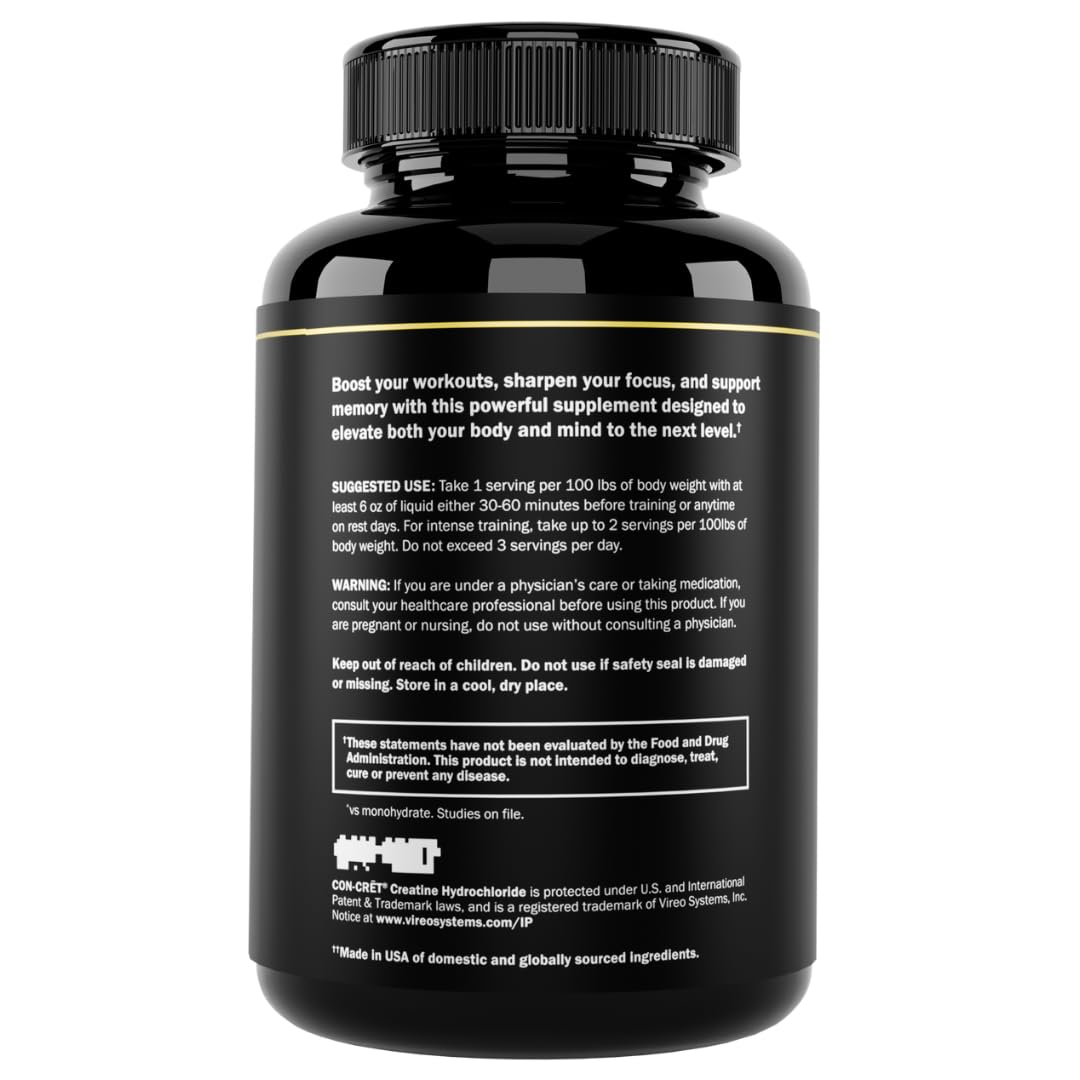 Prime Labs Creatine HCl Capsules packaging showing 60 pills