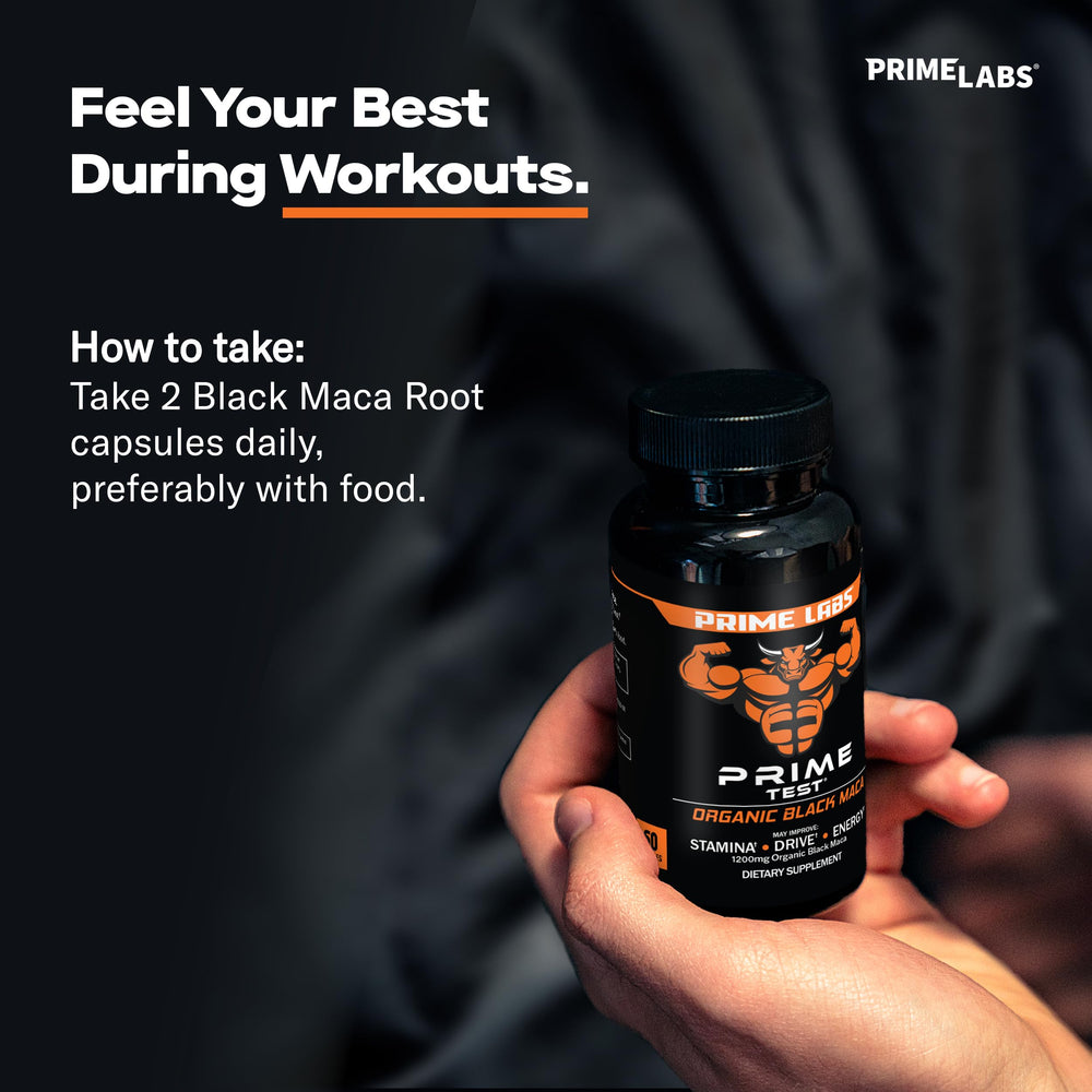 Maca capsules being used as part of daily routine