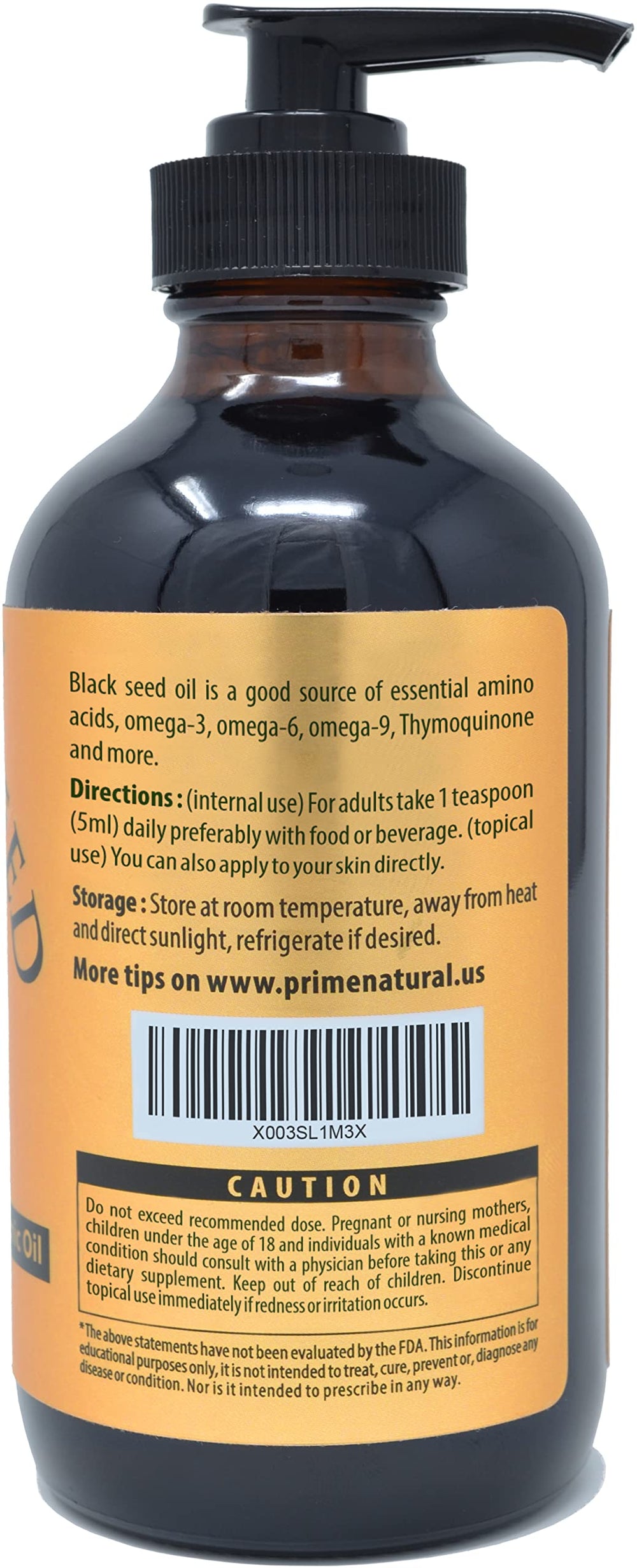 Prime Natural virgin nigella sativa oil for skincare and hair care