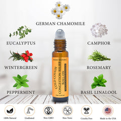 Ingredients list for Cold Cough Congestion Relief essential oil blend