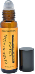 Prime Natural Headache Relief Roll-On 10ml bottle with metal roller