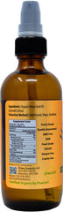 USDA Certified hemp seed oil 4oz label